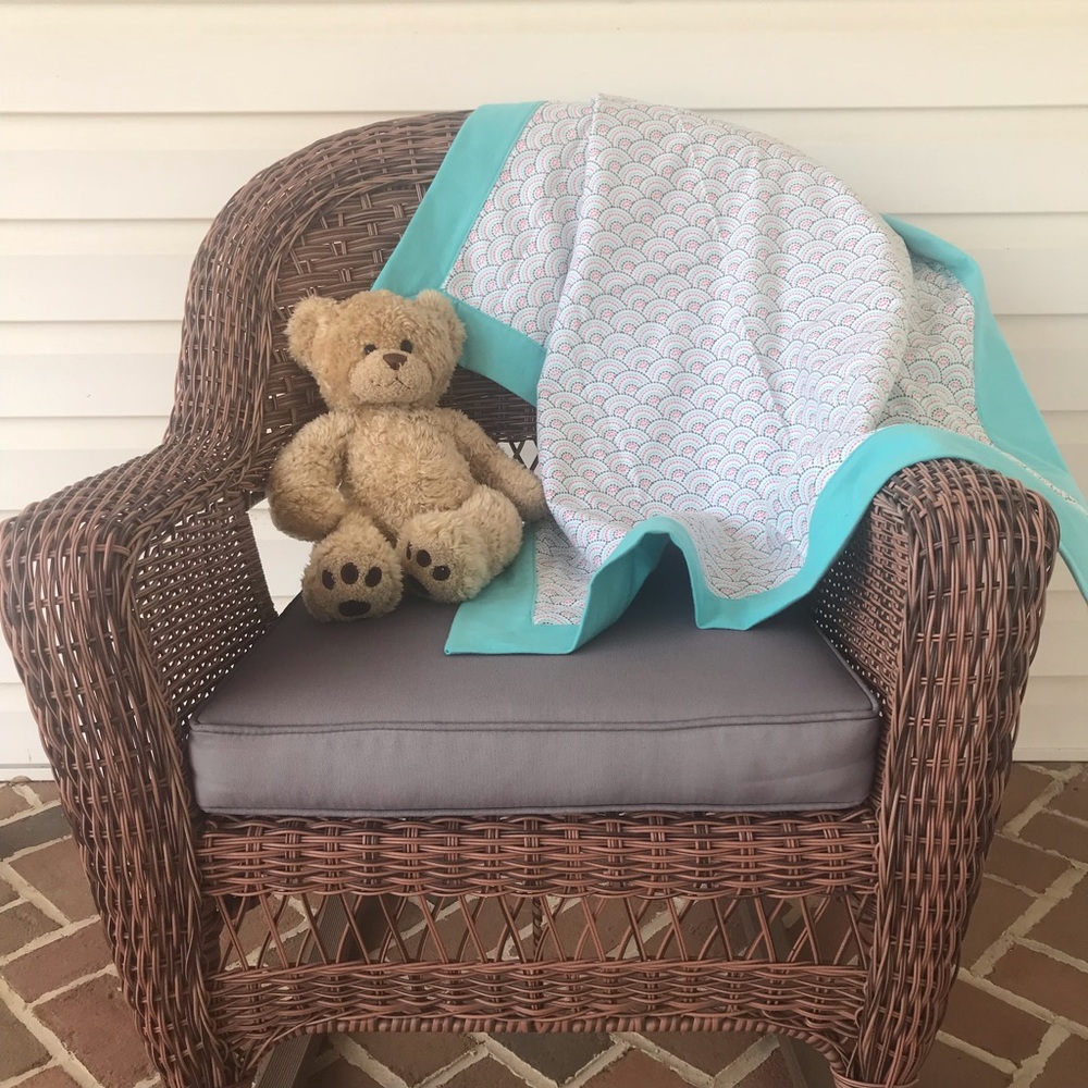 Baby Blanket Flannel Rainbows - Picture 9 of 9